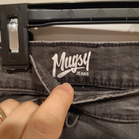 Mugsy Men's Gray Willys Style Jeans Sz 31 x 34 (33) Stretch Slim Fit Casual - Picture 2 of 8
